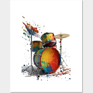 Drum Set Posters and Art